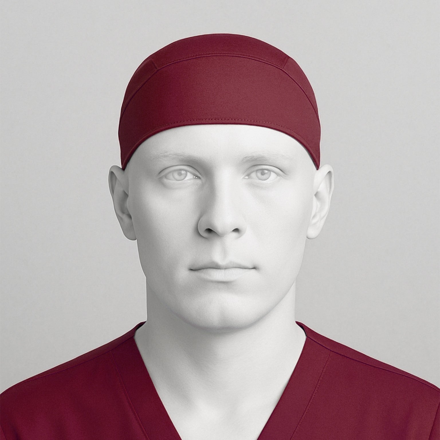 CARMINE RED SCRUB CAP - PRO Fabric MKZ265