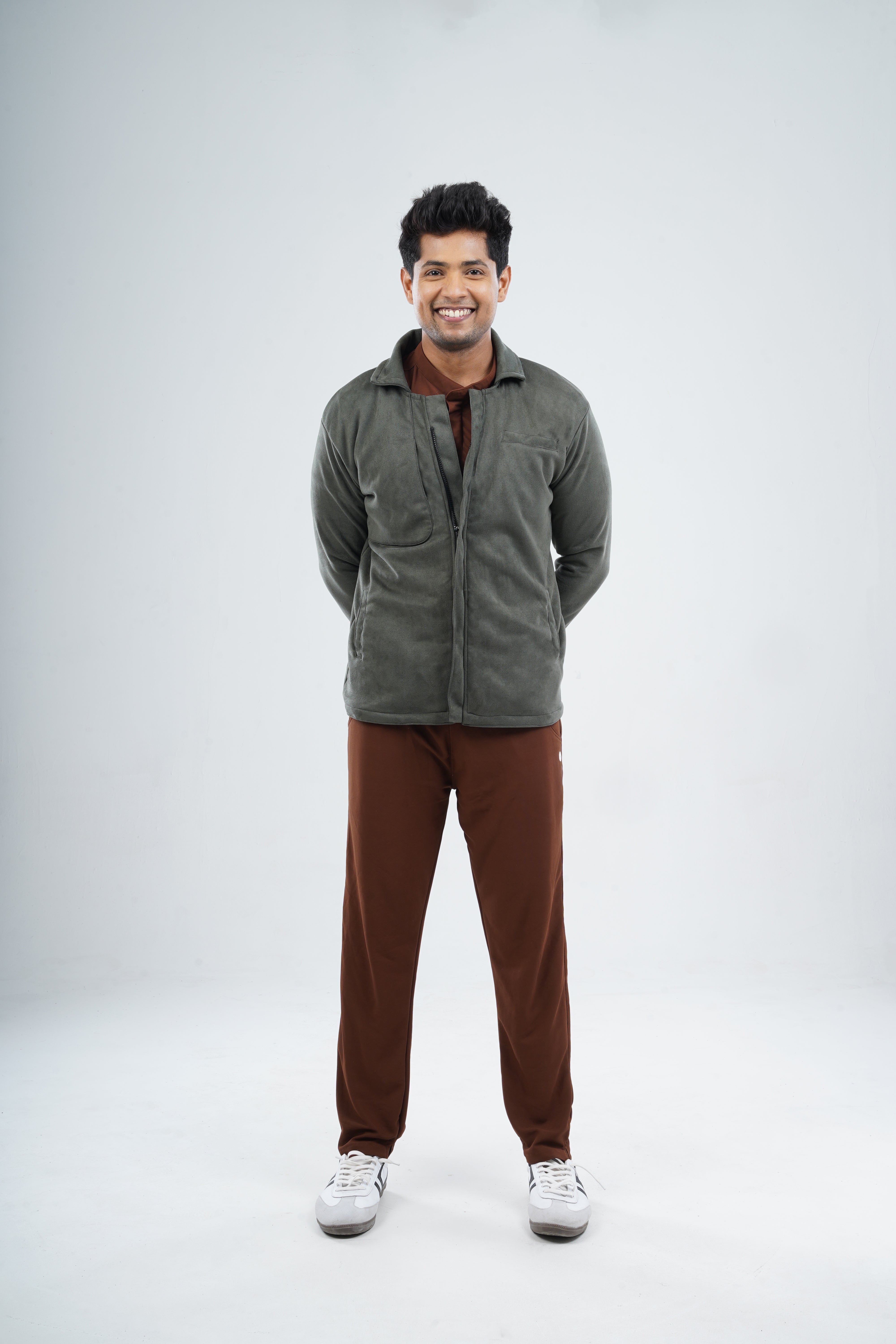 ROYAL JACKETS - VELVET OLIVE / MALE - 6 POCKETS MKZ262