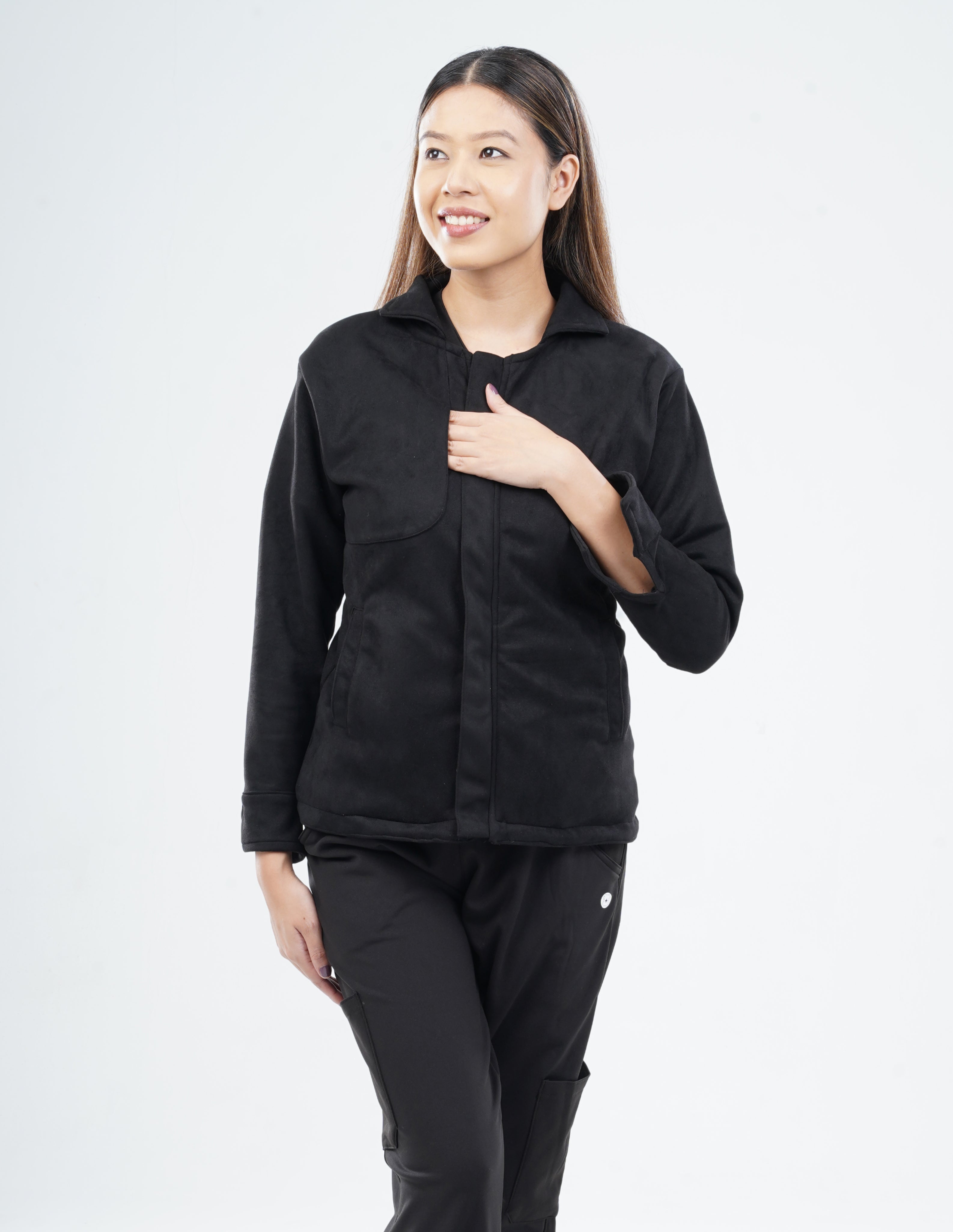 ROYAL JACKETS - VELVET BLACK / FEMALE - 5 POCKETS MKZ259