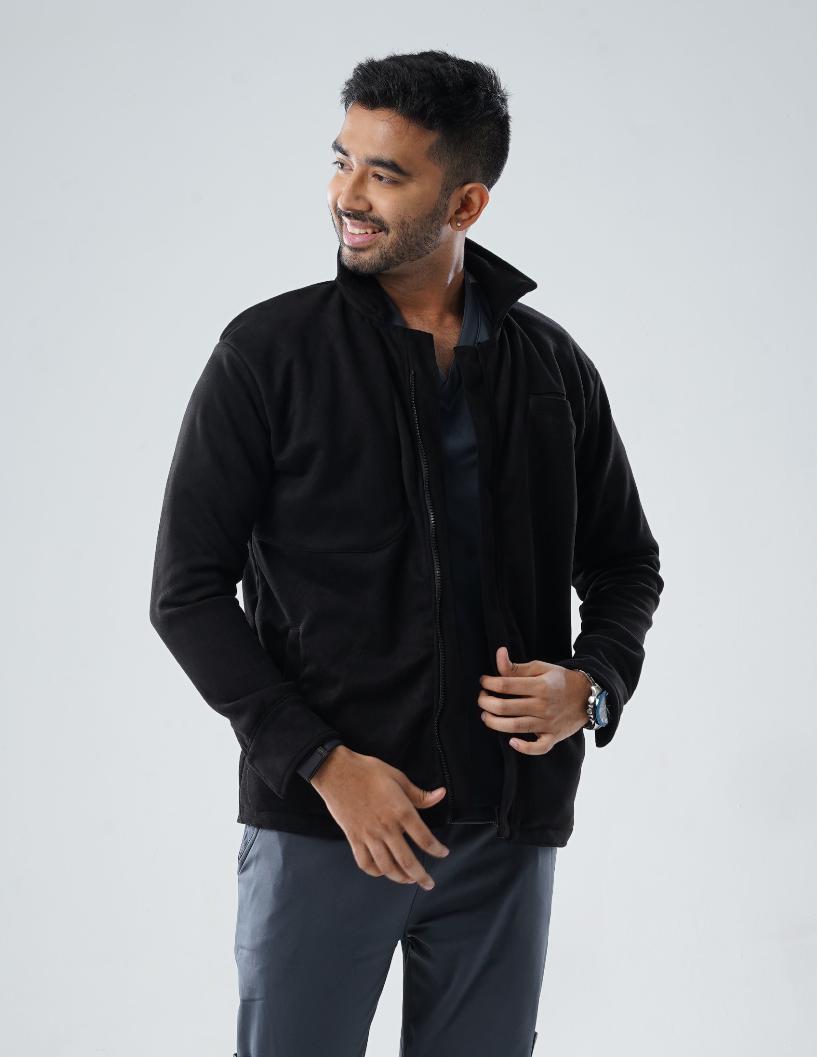 ROYAL JACKETS - VELVET BLACK / MALE - 6 POCKETS MKZ260