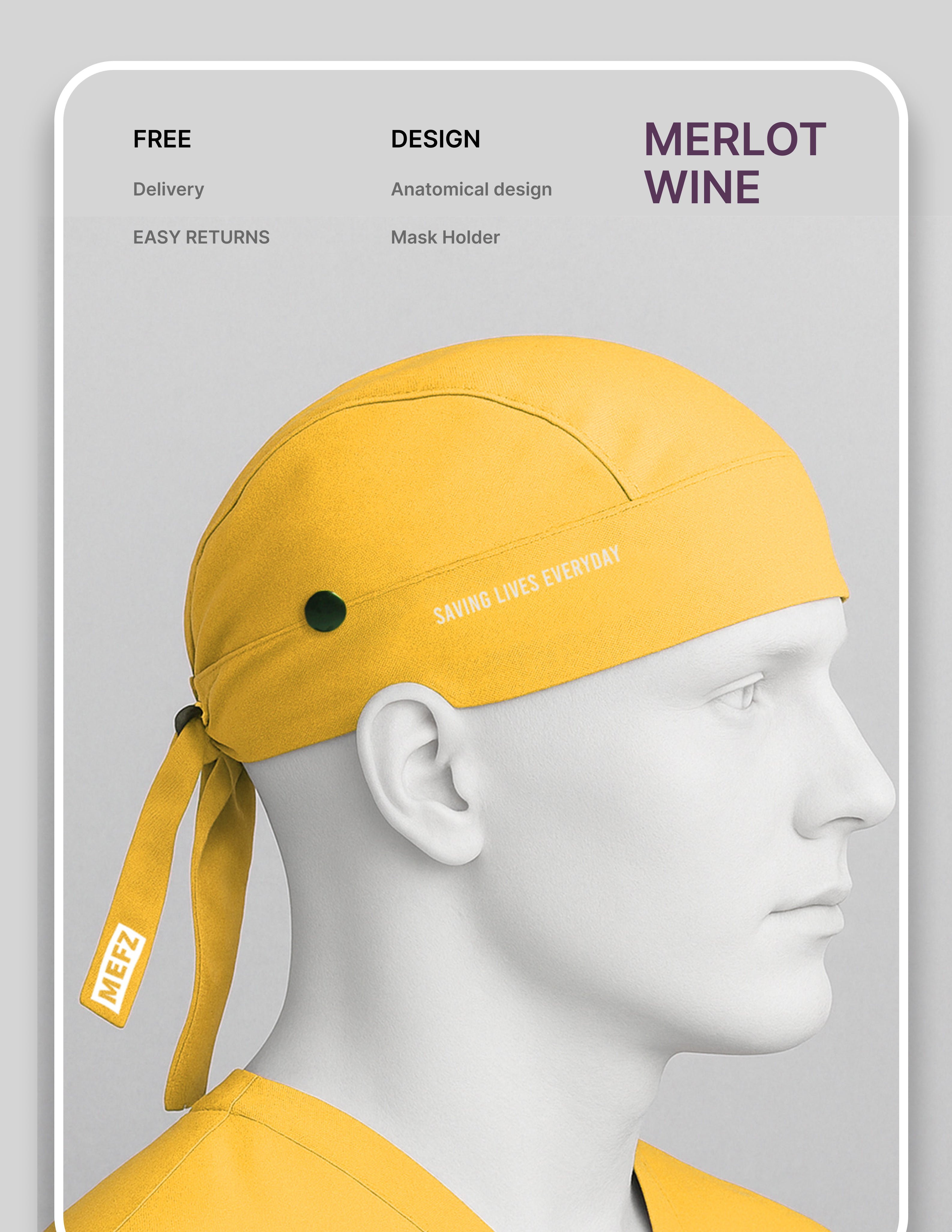 YEL LOVE SCRUB CAP – Ultra Lite Fabric MKZ276