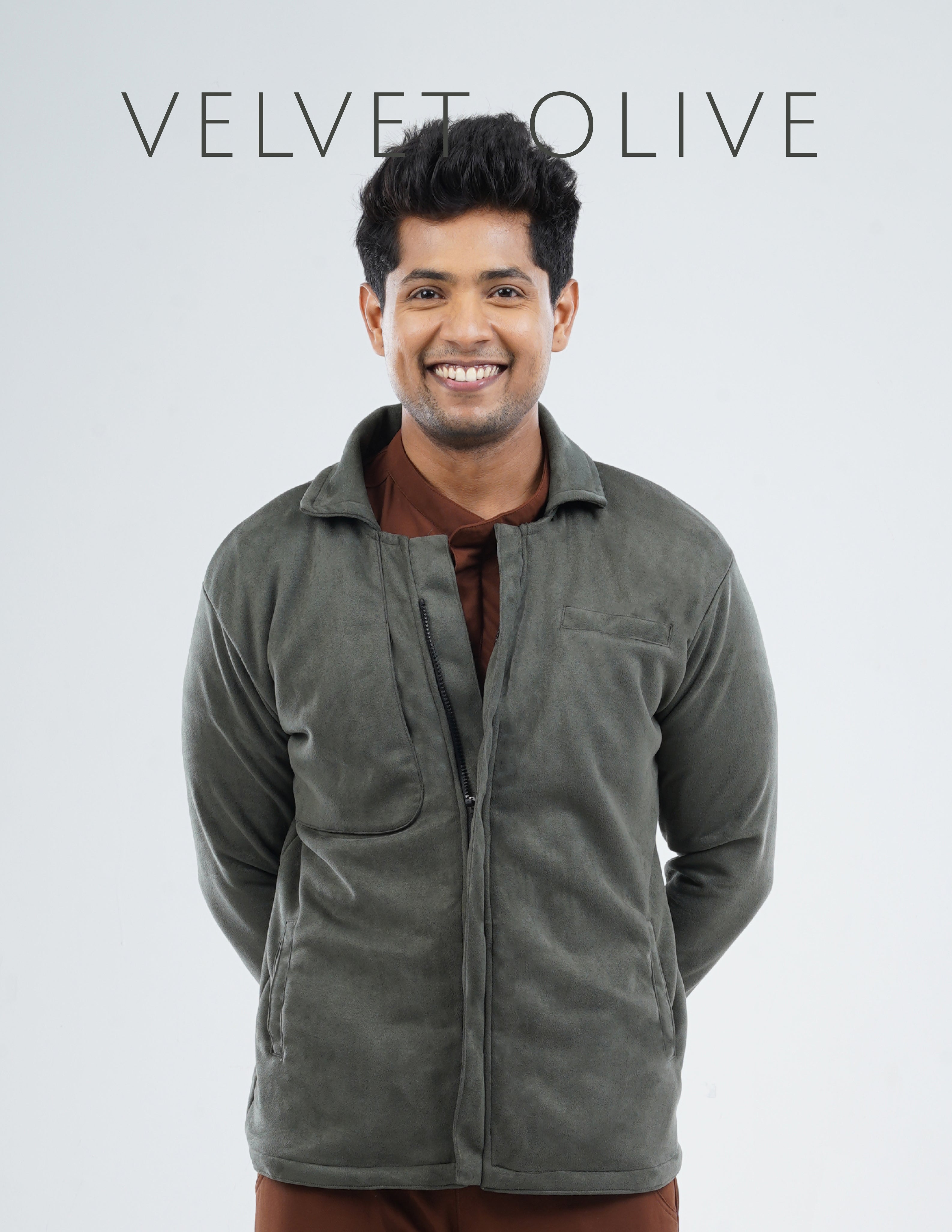 ROYAL JACKETS - VELVET OLIVE / MALE - 6 POCKETS MKZ262