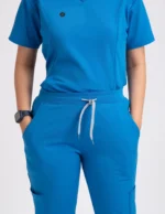 Customizable Luxury Scrubs Medical Dodger Blue (Female Pant) OtScrubs - Image 2