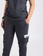 Customizable ANCHOR GREY - PRO Fabric / V Neck / Straight Pant / 4 way Stretch(FemaleFullset) - Image 6