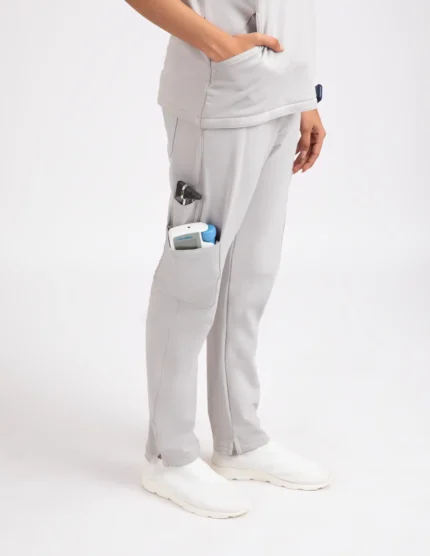 COD – Non Customized Luxury Scrubs Medical Alabaster White (Female Pant)
