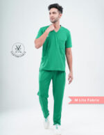 Customizable TECTOGREEEN - MLite Fabric / V Neck / Straight Pant / 2 way Stretch(MaleFullset) MKZ151 - Image 5