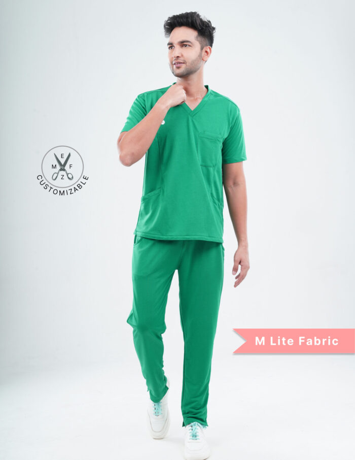 Customizable TECTOGREEEN - MLite Fabric / V Neck / Straight Pant / 2 way Stretch(MaleFullset) MKZ151 - Image 5