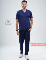 Quick Delivery | CHENNAI | Customizable ORLIN NAVY - MLite Fabric / V Neck / Straight Pant / 2 way Stretch(MaleFullset) MKZ298 - Image 6