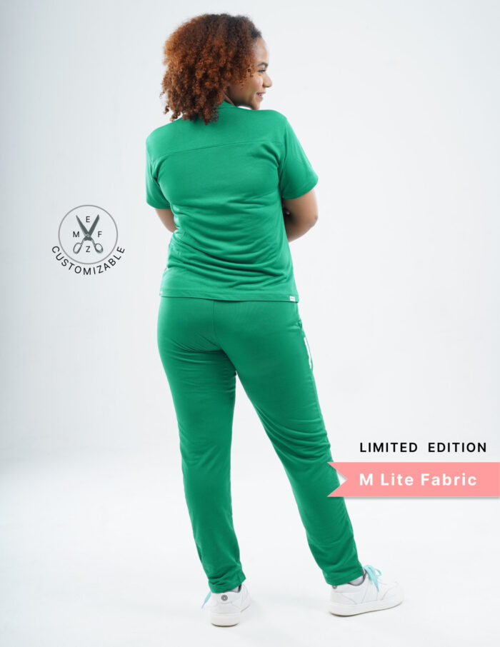 Customizable TECTOGREEN LIMITED EDITION - MLite Fabric / V Neck / Straight Pant / 2 way Stretch(FemaleFullset) MKZ24 - Image 5
