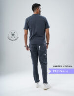 Customizable ANCHOR GREY LIMITED EDITION - PRO Fabric / V Neck / Straight Pant / 4 way Stretch(MaleFullset) MKZ135 - Image 4