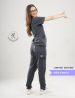 Customizable ANCHOR GREY LIMITED EDITION - PRO Fabric / V Neck / Straight Pant / 4 way Stretch(FemaleFullset) MKZ8 - Image 4