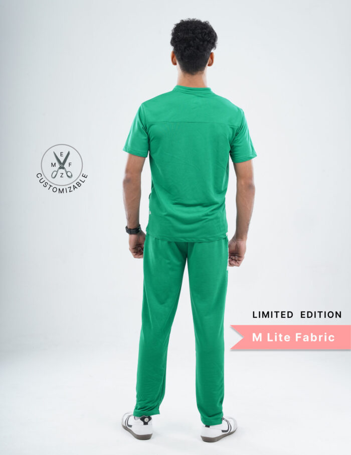Customizable TECTOGREEN LIMITED EDITION - MLite Fabric / V Neck / Straight Pant / 2 way Stretch(MaleFullset) MKZ153 - Image 4
