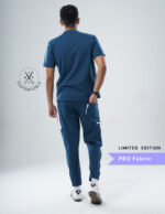 Customizable PRUSSIAN BLUE LIMITED EDITION - PRO Fabric / V Neck / Jogger Pant / 4 way Stretch(MaleFullset) MKZ128 - Image 5