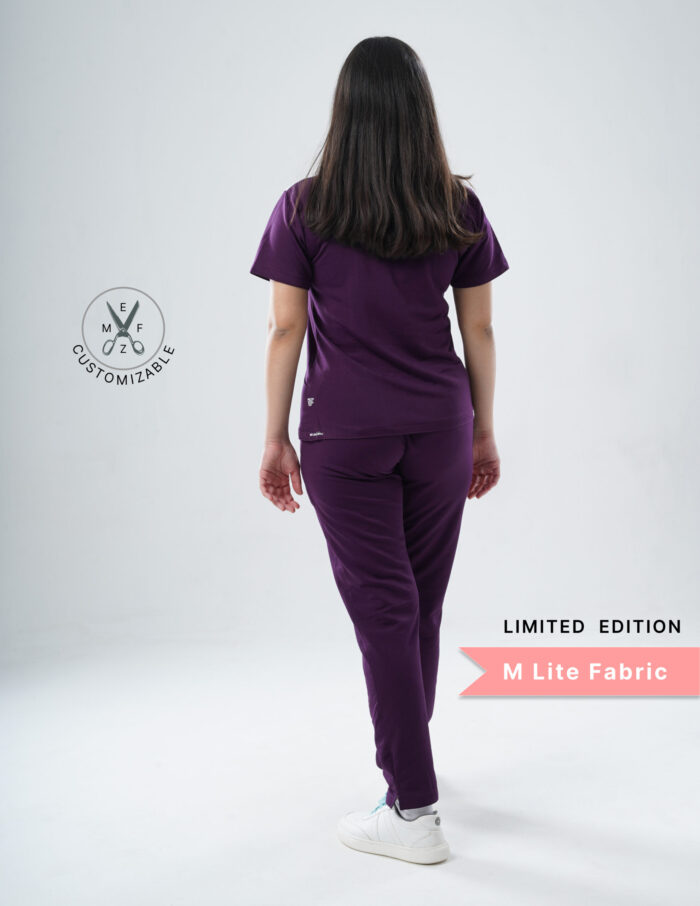 Customizable Merlot Wine LIMITED EDITION - MLite Fabric / V Neck / Straight Pant / 2 way Stretch(FemaleFullset) MKZ18 - Image 5