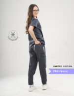 Customizable ANCHOR GREY LIMITED EDITION - PRO Fabric / V Neck / Jogger Pant / 4 way Stretch(FemaleFullset) MKZ7 - Image 4