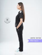 Customizable VANTA BLACK LIMITED EDITION - PRO Fabric / V Neck / Straight Pant / 4 way Stretch(FemaleFullset) MKZ11 - Image 4