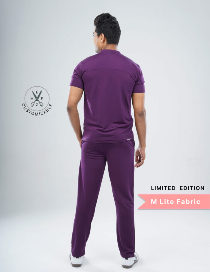 Customizable Merlot Wine LIMITED EDITION - MLite Fabric / V Neck / Straight Pant / 2 way Stretch/(MaleFullset) MKZ145 - Image 5