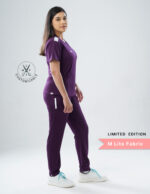 Customizable Merlot Wine LIMITED EDITION - MLite Fabric / V Neck / Straight Pant / 2 way Stretch(FemaleFullset) MKZ18 - Image 4