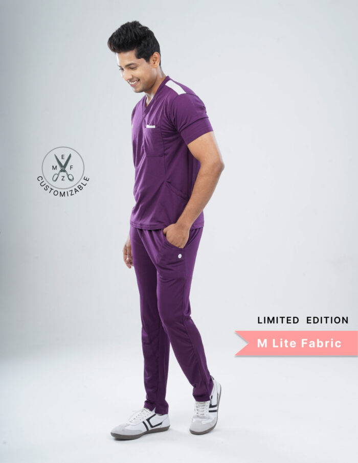 Customizable Merlot Wine LIMITED EDITION - MLite Fabric / V Neck / Straight Pant / 2 way Stretch/(MaleFullset) MKZ145 - Image 6
