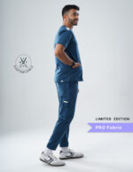 Customizable PRUSSIAN BLUE LIMITED EDITION - PRO Fabric / V Neck / Jogger Pant / 4 way Stretch(MaleFullset) MKZ128 - Image 6