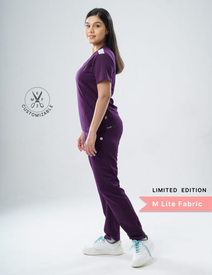 Customizable Merlot Wine LIMITED EDITION - MLite Fabric / V Neck / Straight Pant / 2 way Stretch(FemaleFullset) MKZ18 - Image 6