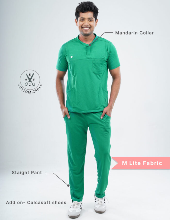 Customizable TECTOGREEN - MLite Fabric / MANDARIN COLLAR / Straight Pant / 2 way Stretch(MaleFullset) MKZ155 - Image 2