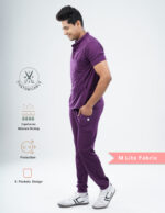 Customizable MERLOT WINE - MLite Fabric / Mandarin Collar / Jogger Pant / 2 way Stretch(MaleFullset) MKZ146 - Image 3