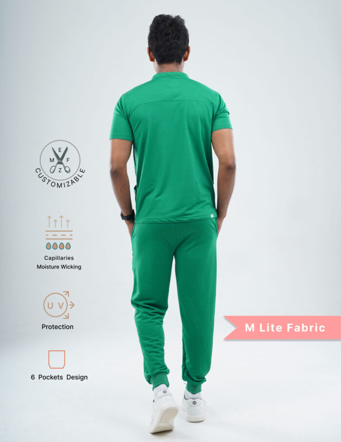 Customizable TECTOGREEN - MLite Fabric / MANDARIN COLLAR / Jogger Pant / 2 way Stretch(MaleFullset) MKZ154 - Image 3