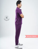 Customizable MERLOT WINE - MLite Fabric / Mandarin Collar / Jogger Pant / 2 way Stretch(MaleFullset) MKZ146 - Image 4