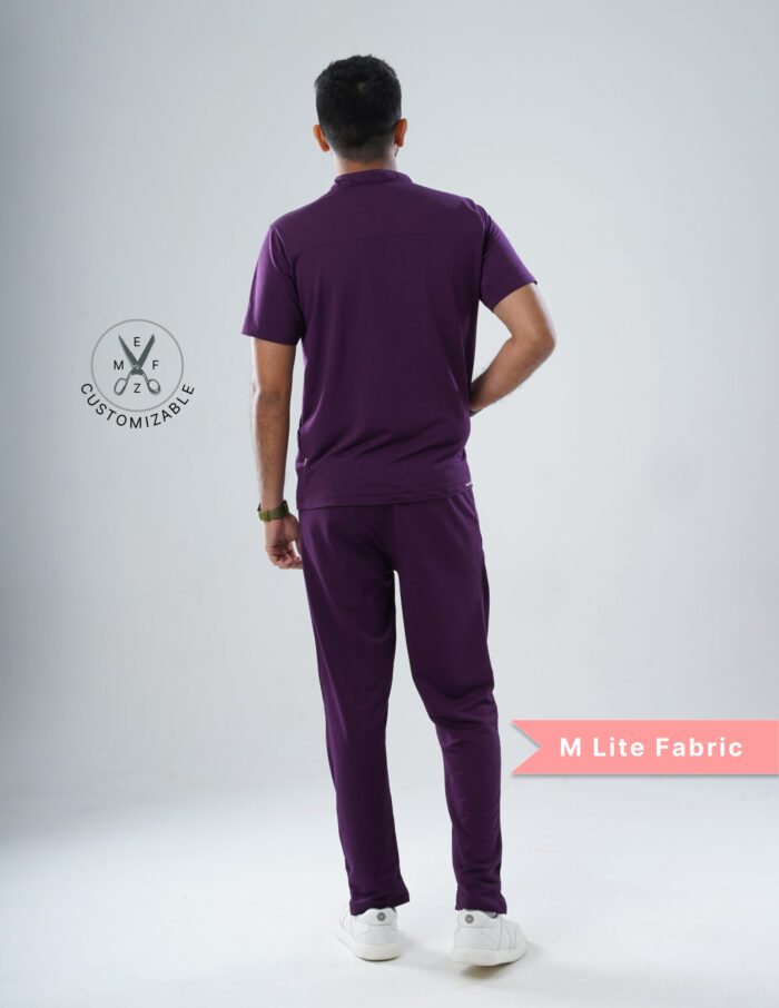 Customizable MERLOT WINE - MLite Fabric / Mandarin Collar / Straight Pant / 2 way Stretch(MaleFullset) MKZ147 - Image 4