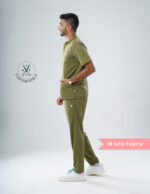 Customizable FERIL OLIVE - MLite Fabric / Mandarin / Straight Pant / 2 way Stretch(MaleFullset) MKZ179 - Image 5