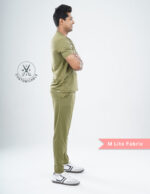 Customizable FERIL OLIVE - MLite Fabric / V Neck / Jogger Pant / 2 way Stretch(MaleFullset) MKZ174 - Image 5