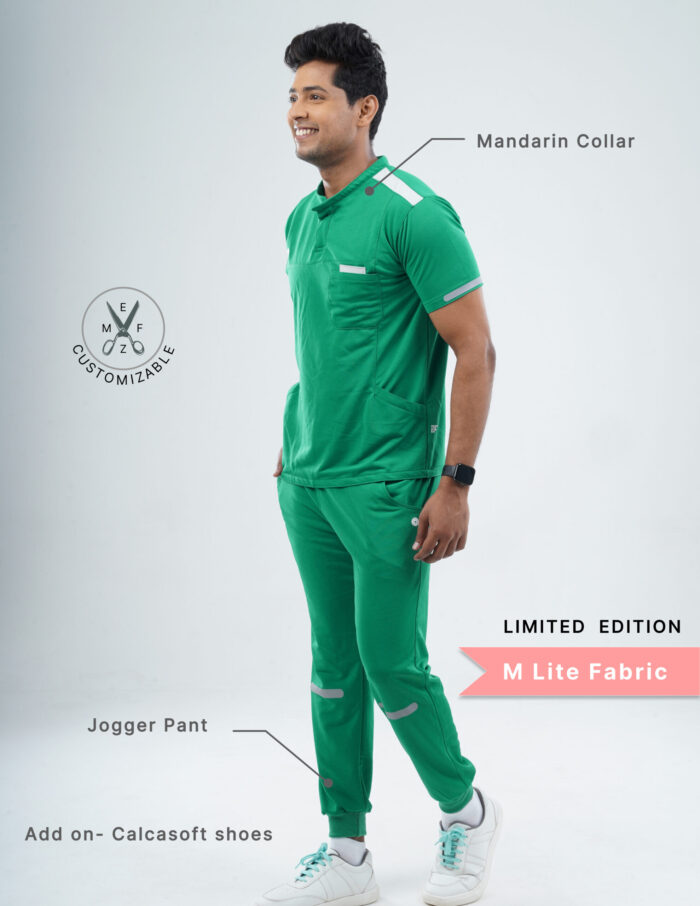 Customizable TECTOGREEN LIMITED EDITION - MLite Fabric / MANDARIN COLLAR / Jogger Pant / 2 way Stretch(MaleFullset) MKZ156 - Image 2
