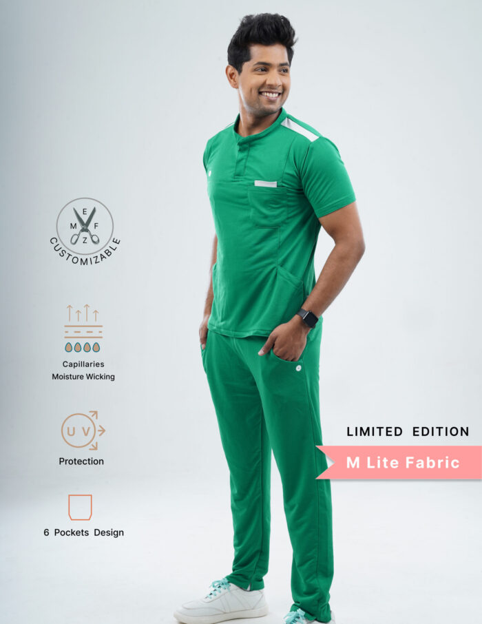 Customizable TECTOGREEN LIMITED EDITION - MLite Fabric / MANDARIN COLLAR / Straight Pant / 2 way Stretch(MaleFullset) MKZ157 - Image 3