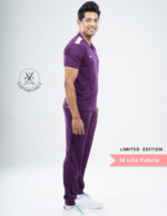 Customizable MERLOT WINE LIMITED EDITION - MLite Fabric / V Neck / Jogger Pant / 2 way Stretch(MaleFullset) MKZ144 - Image 5
