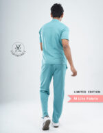 Customizable HYLORA TEAL LIMITED EDITION - MLite Fabric / Mandarin Collar / Straight Pant / 2 way Stretch(MaleFullset) MKZ173 - Image 4
