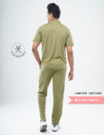 Customizable FERIL OLIVE LIMITED EDITION - MLite Fabric / Mandarin / Straight Pant / 2 way Stretch(MaleFullset) MKZ181 - Image 4