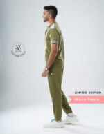 Customizable FERIL OLIVE LIMITED EDITION - MLite Fabric / Mandarin / Jogger Pant / 2 way Stretch(MaleFullset) MKZ180 - Image 6
