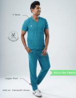 Customizable AQUABLAZE - Ultra Lite Fabric / V Neck / Jogger Pant / 2 way Stretch(MaleFullset) MKZ194 - Image 2