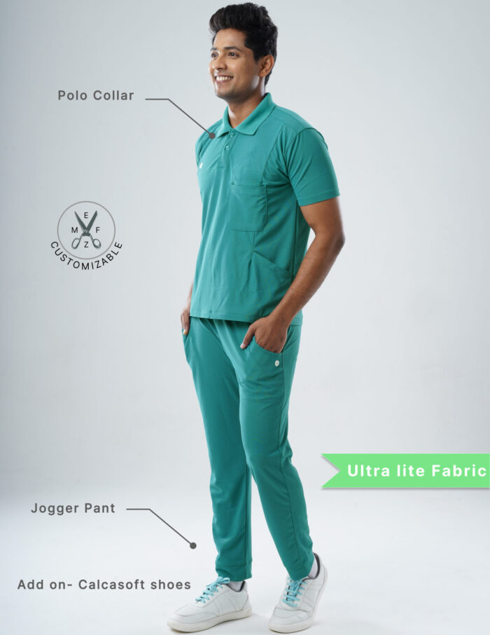 Customizable AQUABLAZE - Ultra Lite Fabric / Polo Collar / Jogger Pant / 2 way Stretch(MaleFullset) MKZ202 - Image 2