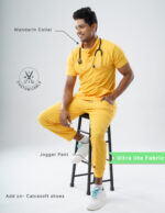 Customizable YEL LOVE - Ultra Lite Fabric / Mandarin / Jogger Pant / 2 way Stretch(MaleFullset) MKZ234 - Image 2