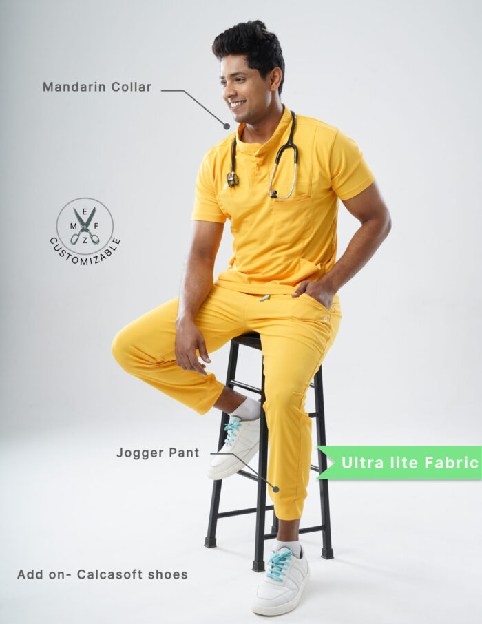 Customizable YEL LOVE - Ultra Lite Fabric / Mandarin / Jogger Pant / 2 way Stretch(MaleFullset) MKZ234 - Image 2