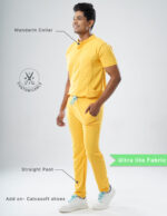 Customizable YEL LOVE - Ultra Lite Fabric / Mandarin / Straight Pant / 2 way Stretch(MaleFullset) MKZ235 - Image 2