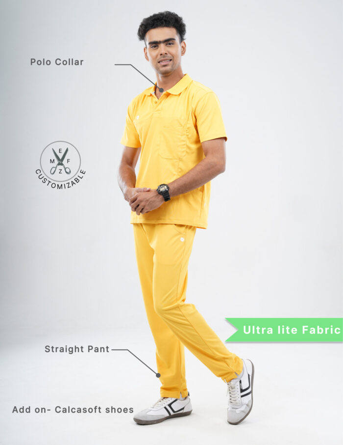 Customizable YEL LOVE - Ultra Lite Fabric / Polo Collar / Straight Pant / 2 way Stretch(MaleFullset) MKZ239 - Image 2