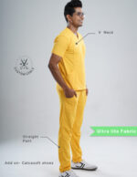 Customizable YEL LOVE - MLite Fabric / V Neck / Straight Pant / 2 way Stretch(MaleFullset) MKZ231 - Image 2