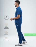 Customizable COSMIC BLUE - Ultra Lite Fabric / Mandarin Collar / Straight Pant / 2 way Stretch(MaleFullset) MKZ187 - Image 3