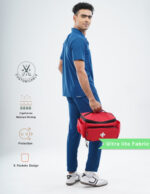 Customizable COSMIC BLUE - Ultra Lite Fabric / Polo Collar / Jogger Pant / 2 way Stretch(MaleFullset) MKZ190 - Image 3