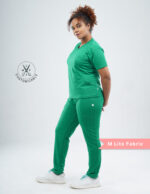 Customizable TECTOGREEEN - MLite Fabric / V Neck / Straight Pant / 2 way Stretch(FemaleFullset) MKZ52 - Image 3