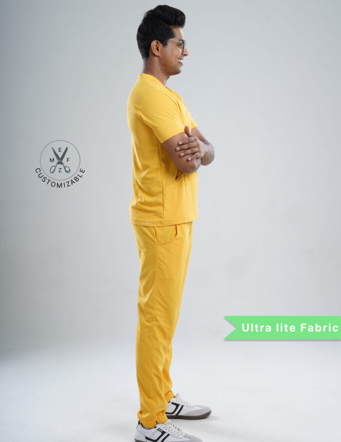 Customizable YEL LOVE - MLite Fabric / V Neck / Straight Pant / 2 way Stretch(MaleFullset) MKZ231 - Image 5
