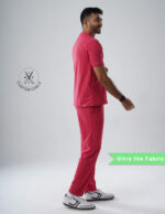 Customizable MELANGE PINK - Ultra Lite Fabric / Mandarin Collar / Jogger Pant / 2 way Stretch(MaleFullset) MKZ210 - Image 5